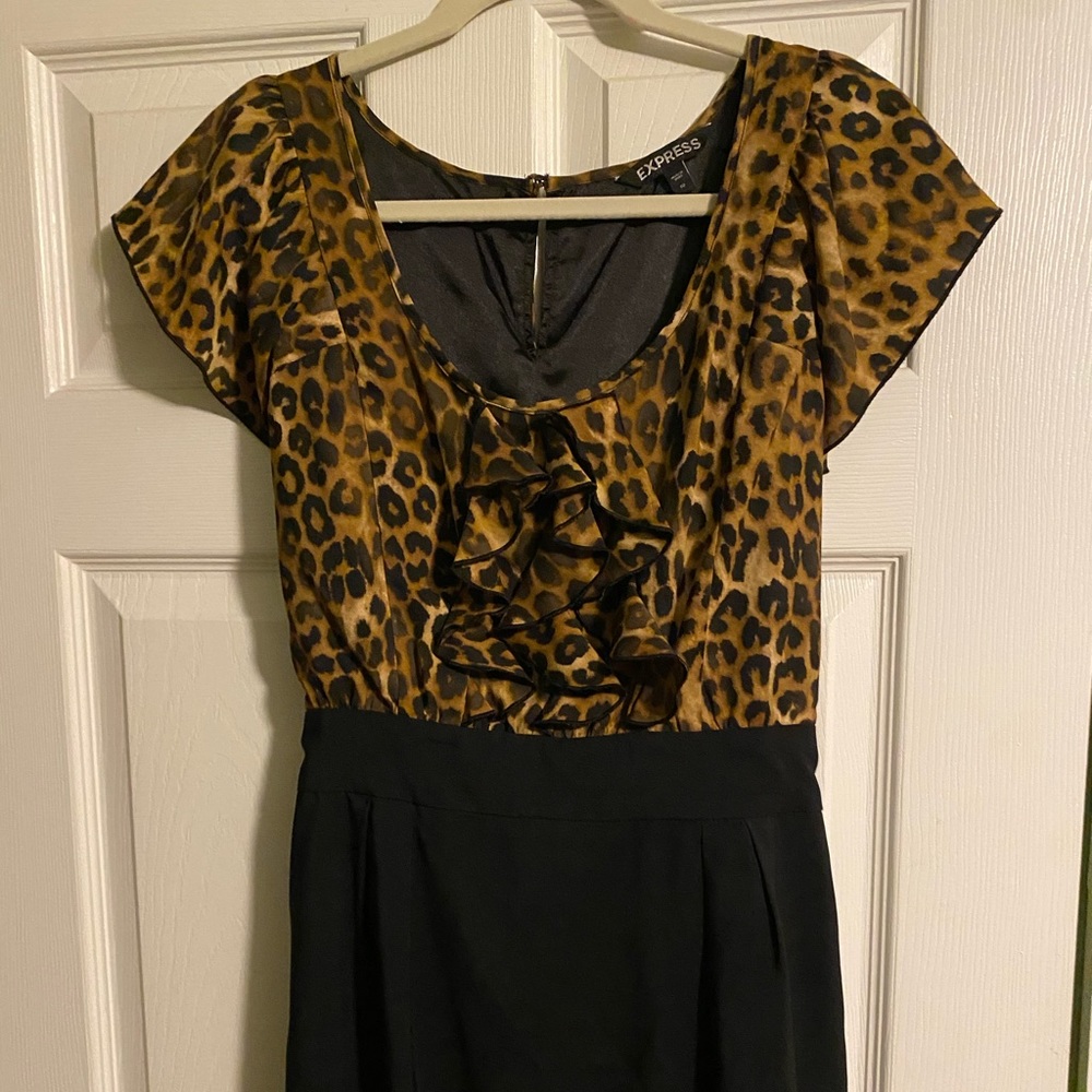 Express Leopard pencil dress-10